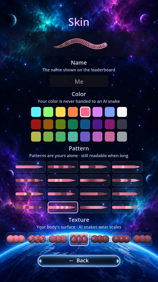 Snake customization