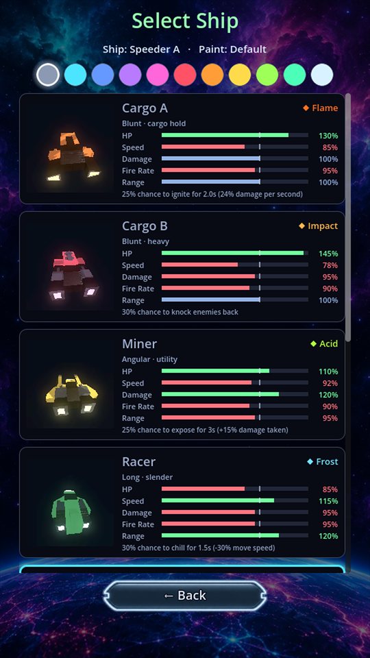 Ship select