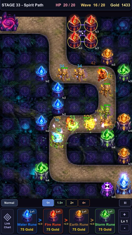 Battle with an Arcane Rune